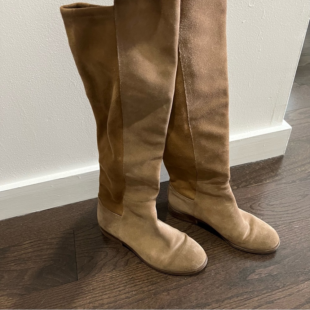 Sole Society Camel Knee Boots